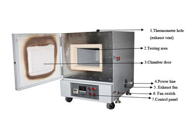 Precision Environmental Test Chamber High Temperature Ashing Furnace For Heat Treatment